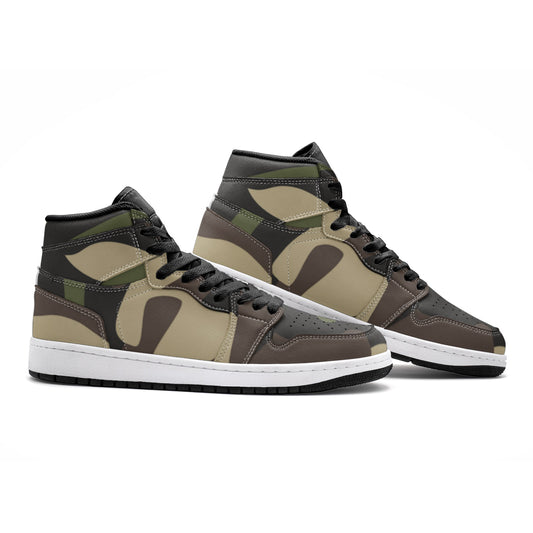 Camo Sneakers | High-Top | Classic Green Camouflage