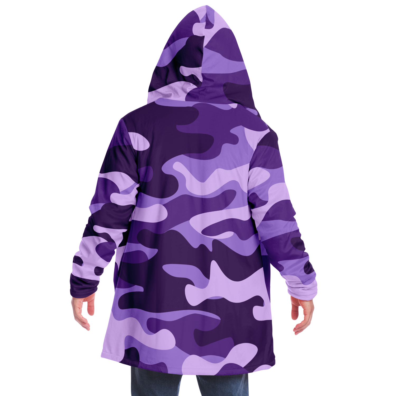 Camo Cloak | Purple, Blue, & Mauve Camouflage | Microfleece