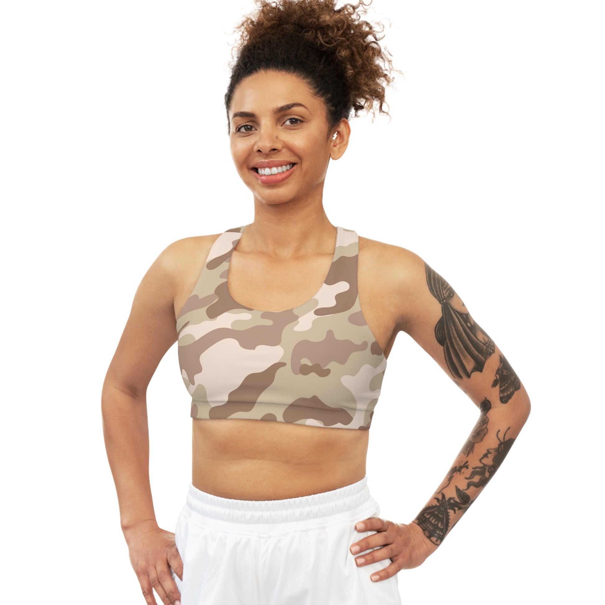 Camo Bra | Desert Brown Sports Camouflage