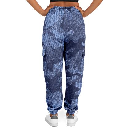 Camo Cargo Pants | Unisex | Blue Denim Camouflage