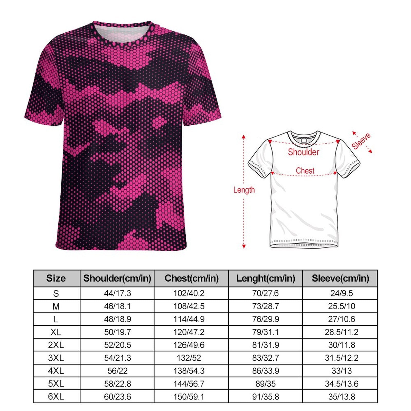 Camo Shirt | Pink Digital Camouflage T