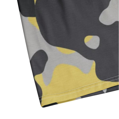 Camo Golf Shirt | Yellow, Black, and Silver Camouflage