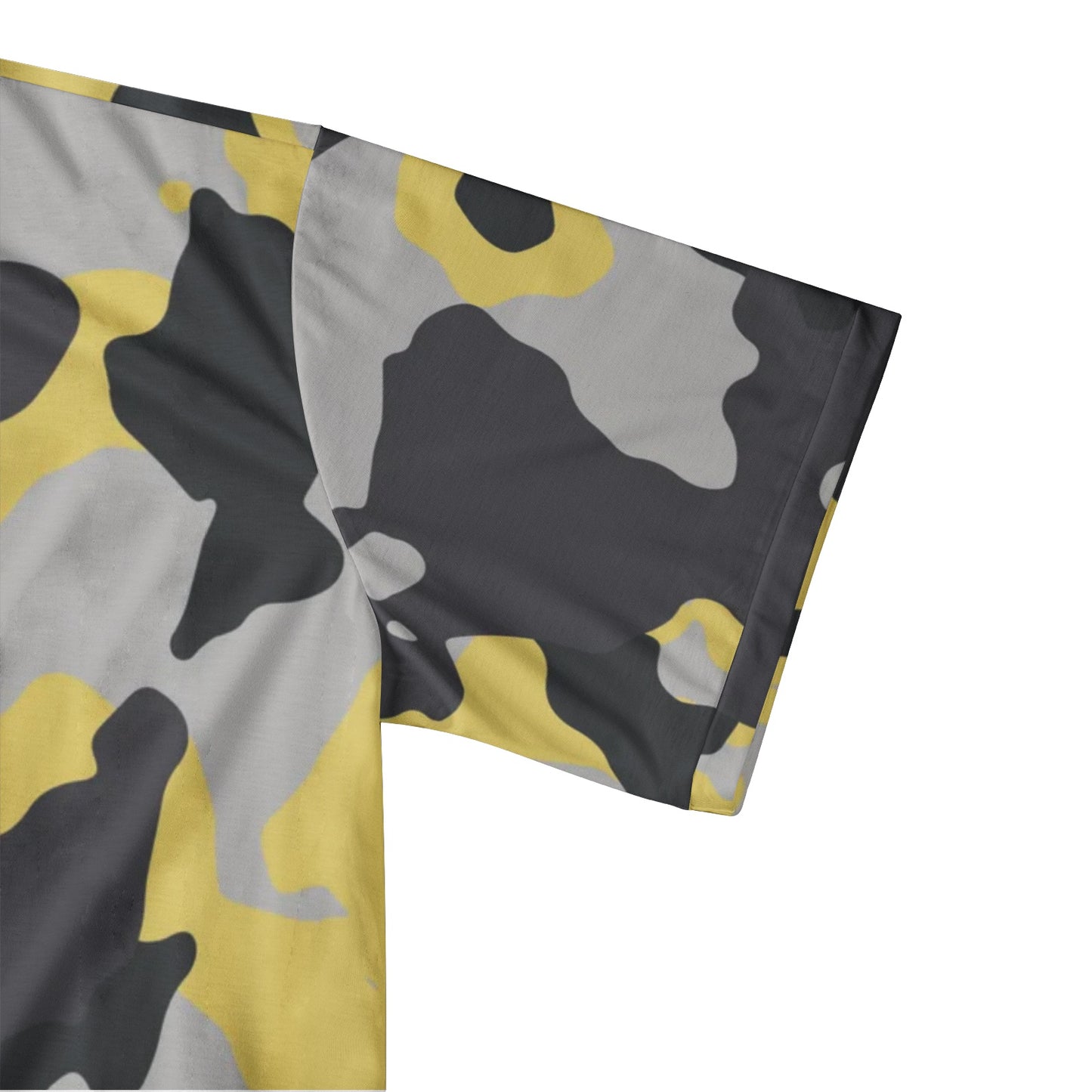 Camo Golf Shirt | Yellow, Black, and Silver Camouflage