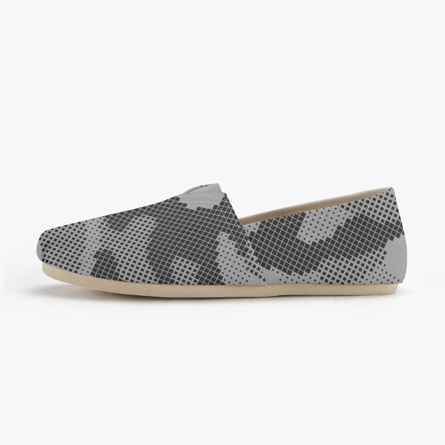 Camo Toms | Black and White Digital Camouflage Canvas Shoes