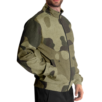 Camo Track Jacket | Green Fabric Camouflage