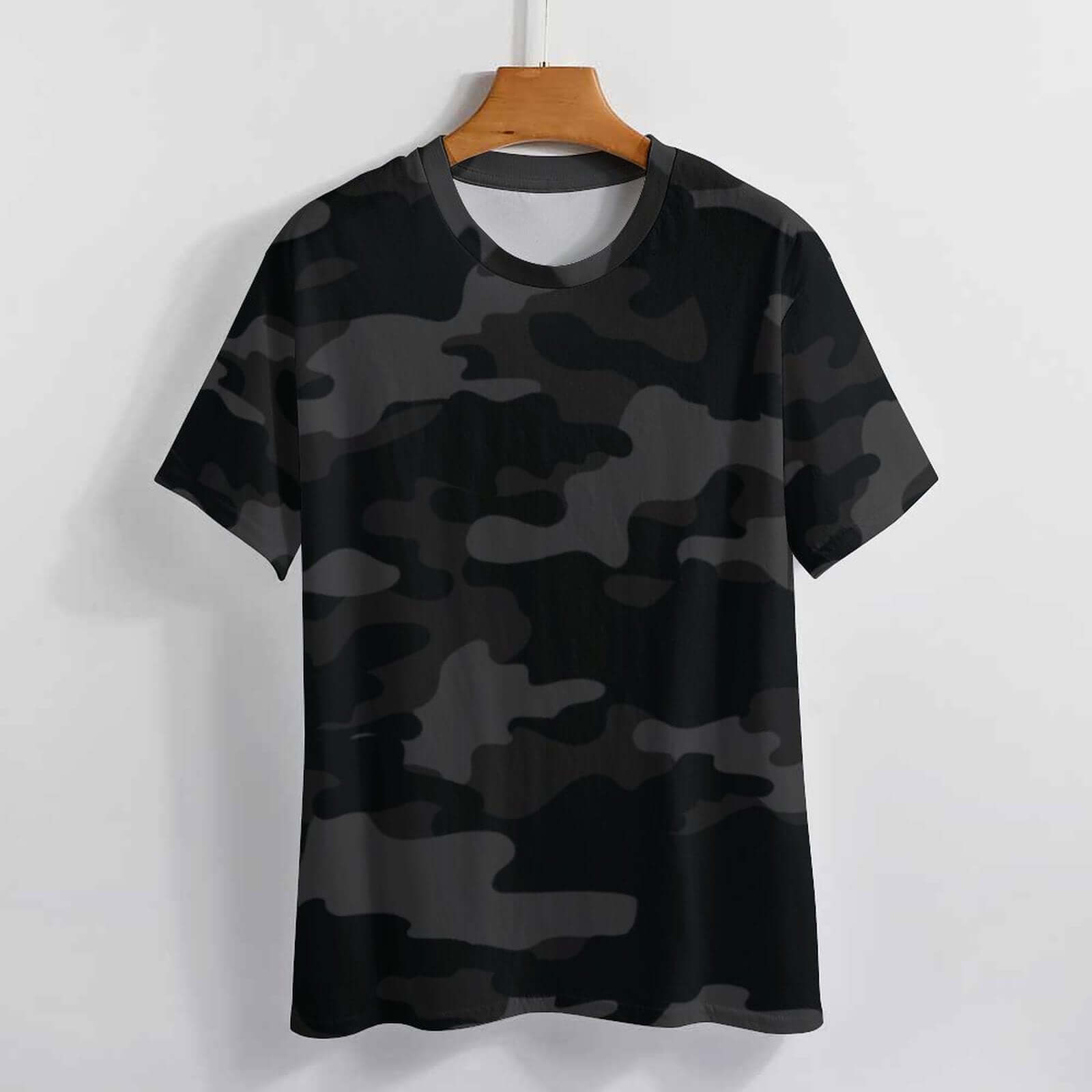 Camo Shirt | Black Camouflage T