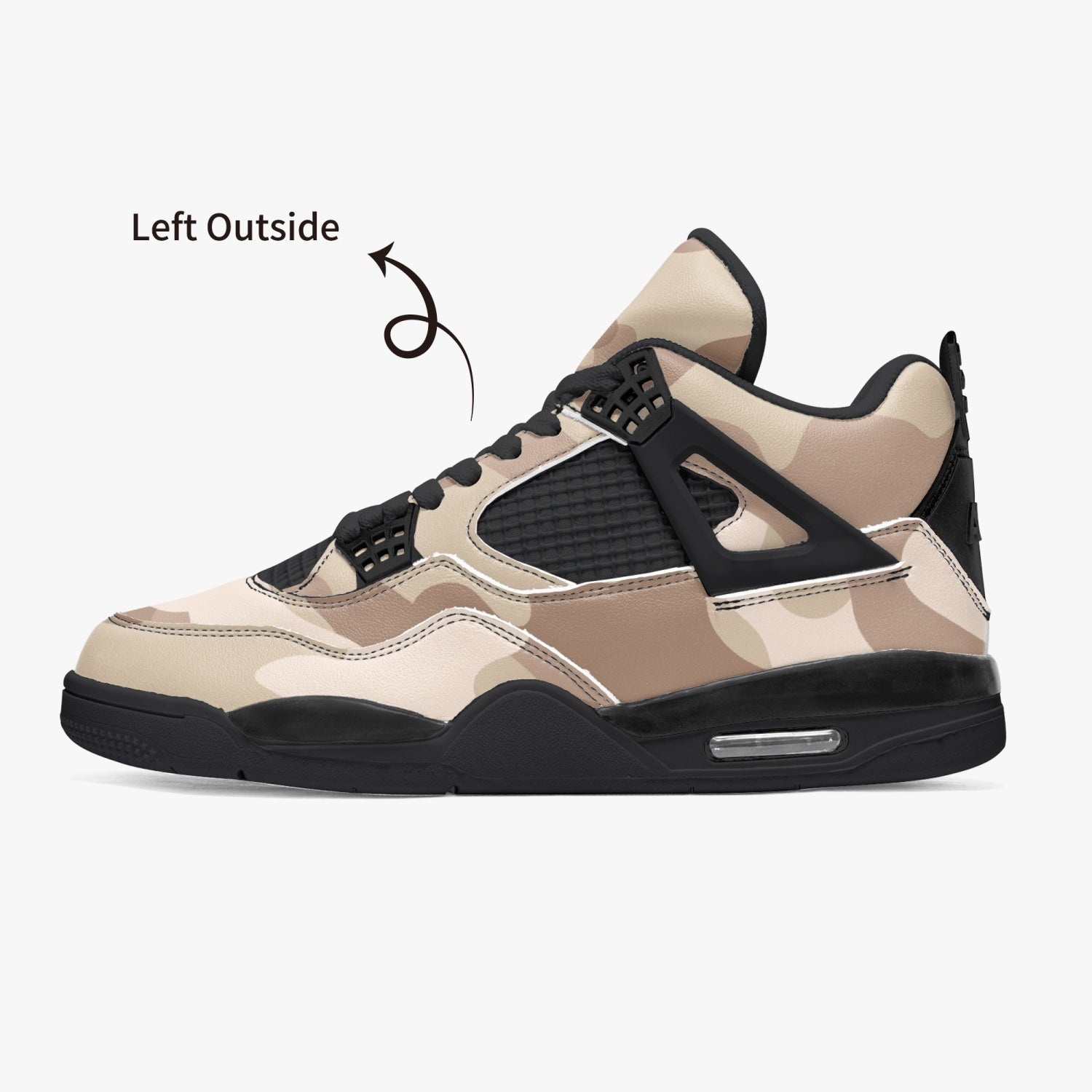 Camo Jordans AJ4 | Desert Brown Camouflage