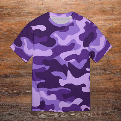 Camo Shirt | Purple, Blue & Mauve Camouflage T