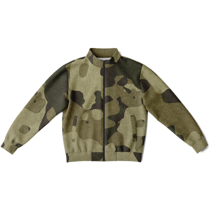 Camo Track Jacket | Green Fabric Camouflage