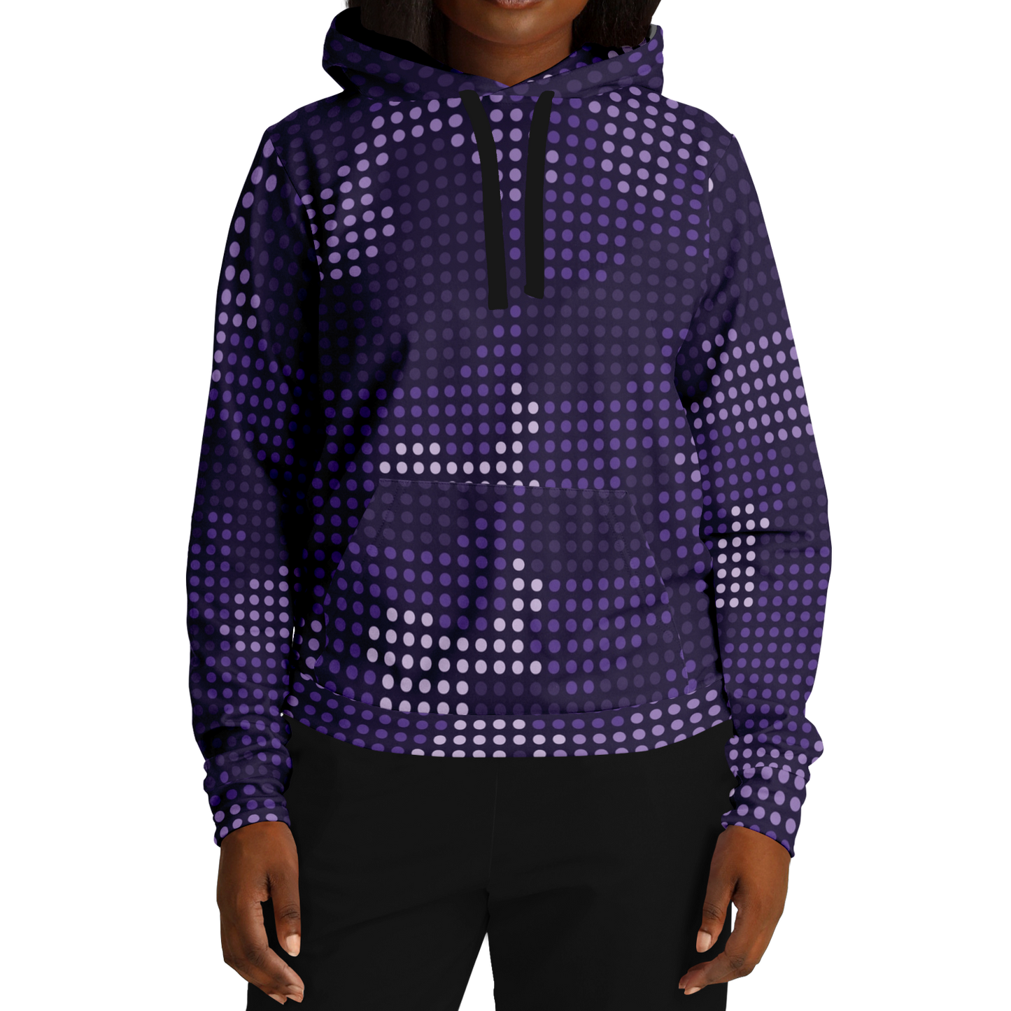 Camo Hoodie | Blue Led Screen Camouflage Pattern