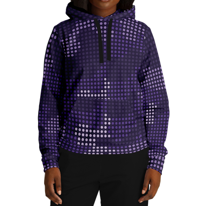 Camo Hoodie | Blue Led Screen Camouflage Pattern