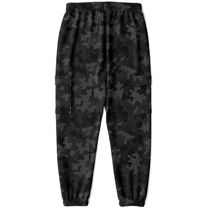 Black Camo Cargo Pants | Stylish Pixel Camouflage | Unisex