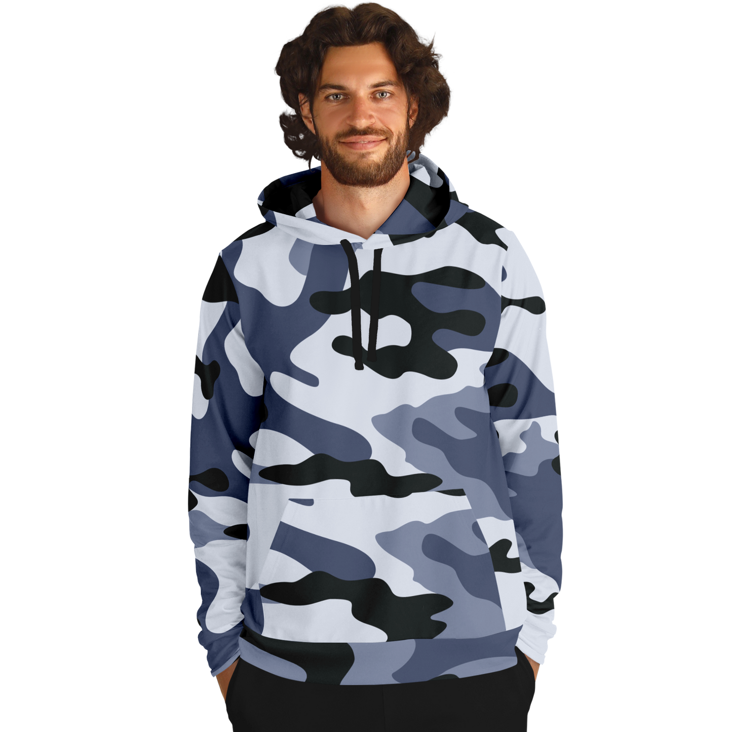 Camo Hoodie | Light Blue Camouflage Pullover