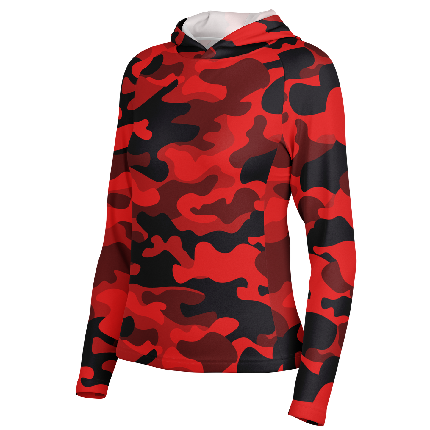 Long Sleeve Performance Shirt for Women | Red & Black Camo