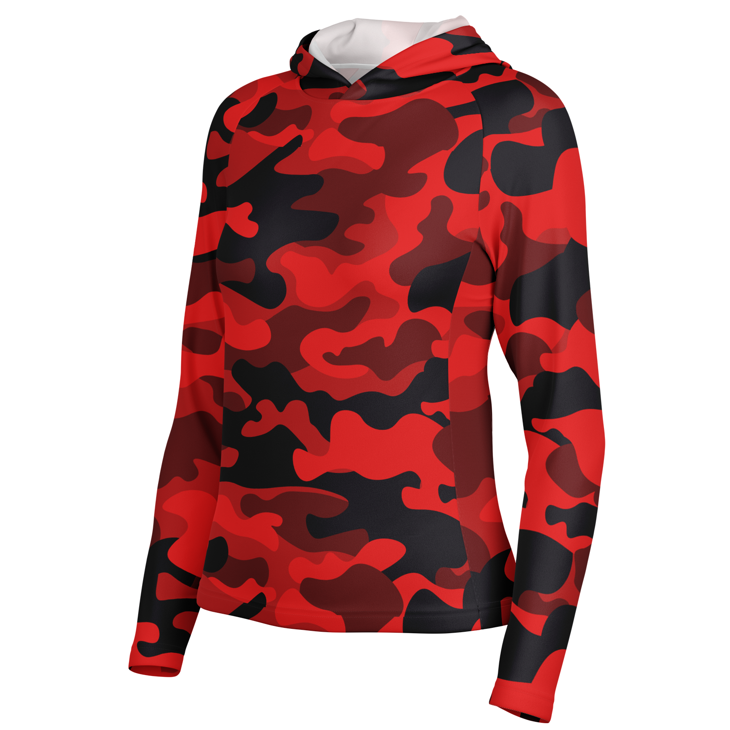 Long Sleeve Performance Shirt for Women | Red & Black Camo