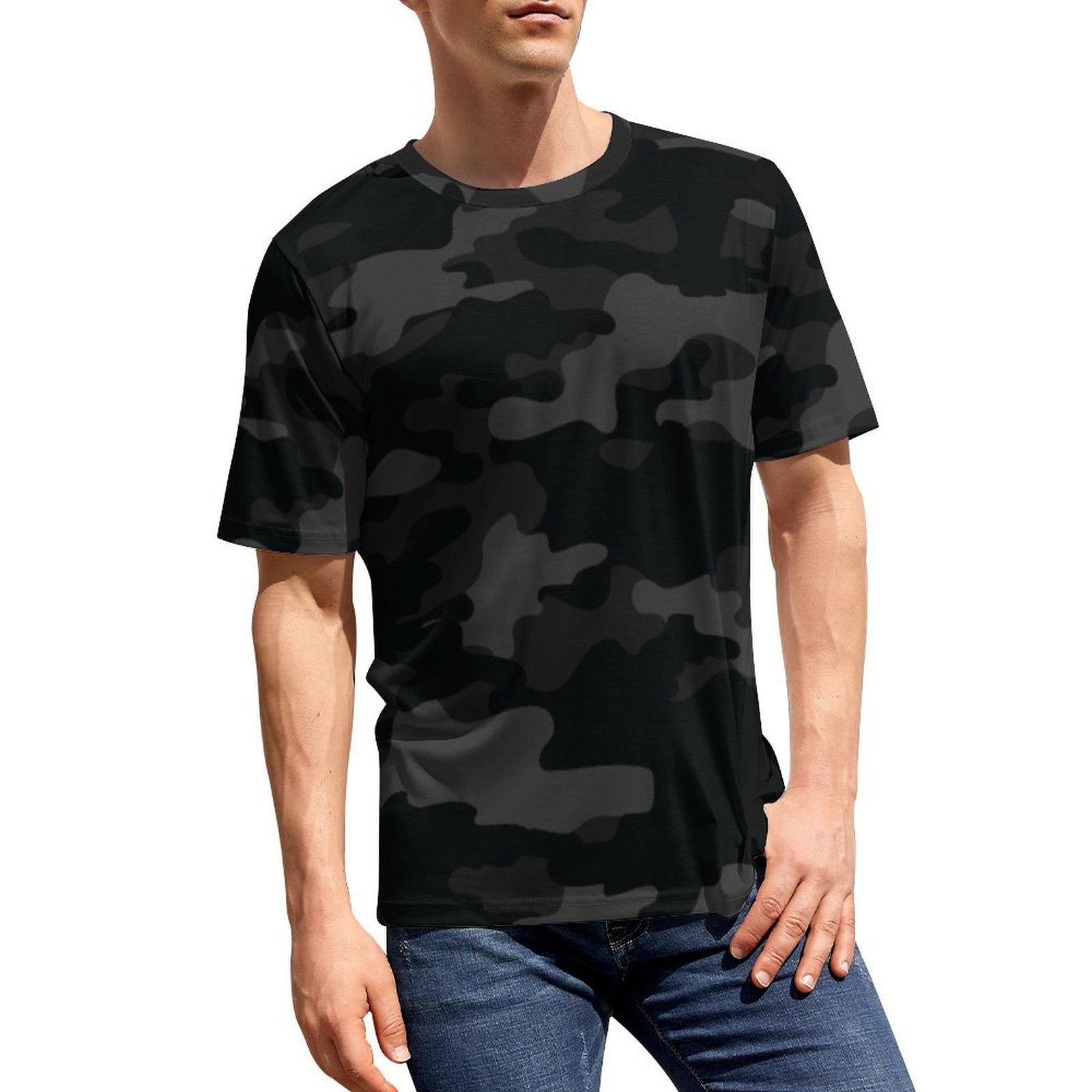 Camo Shirt | Black Camouflage T