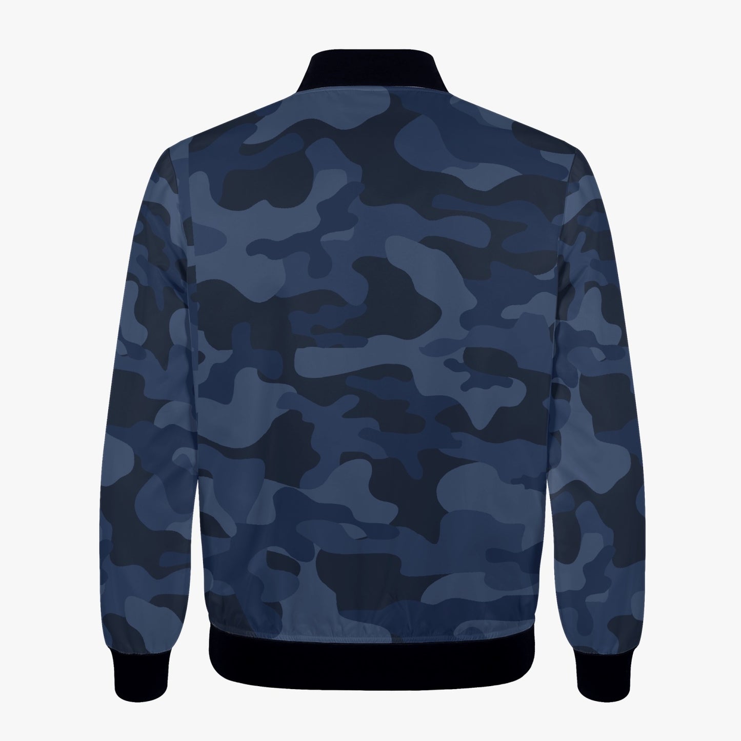 Women's Camo Bomber Jacket | Deep Blue Camouflage