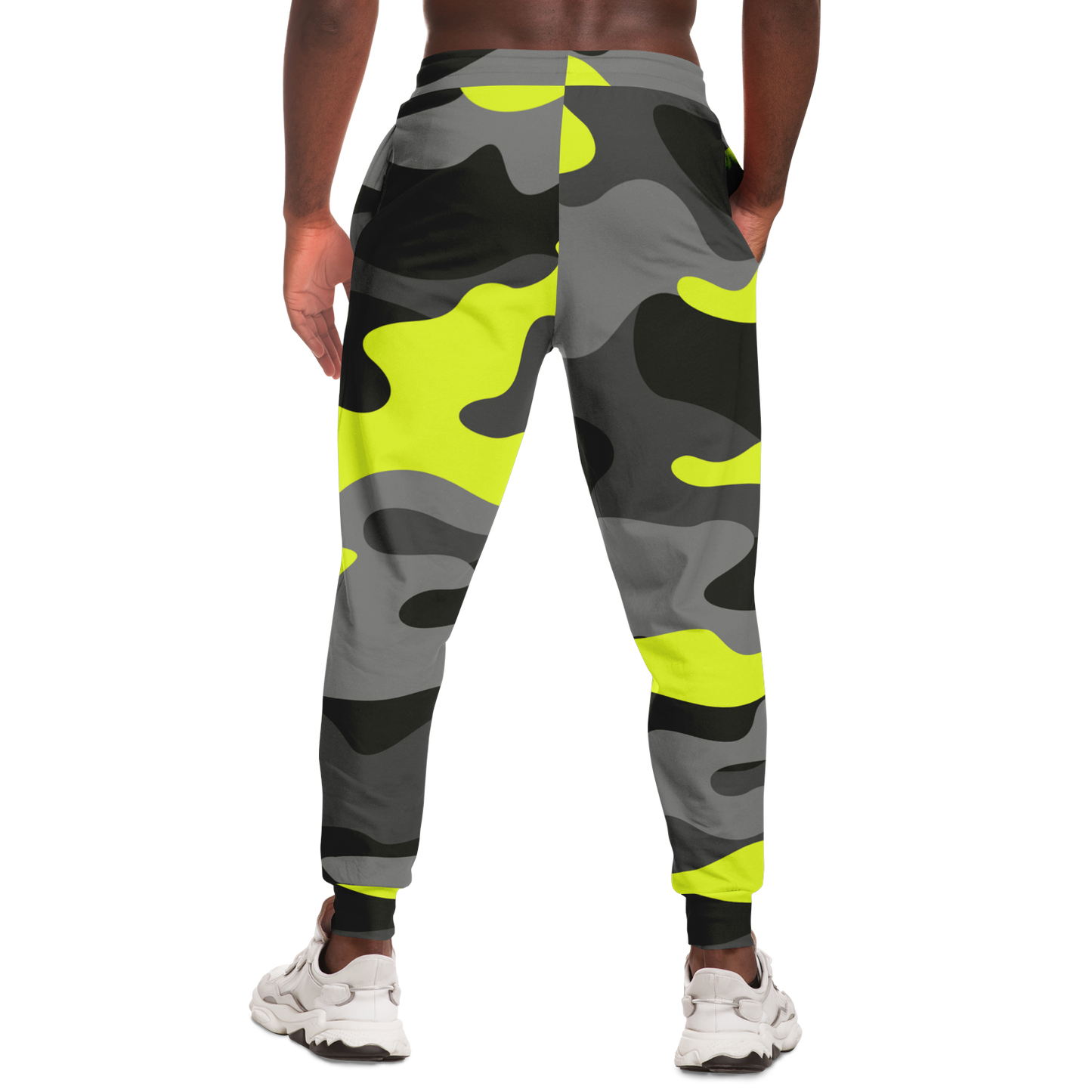 Camo Joggers | Unisex | Black, Gray & Yellow