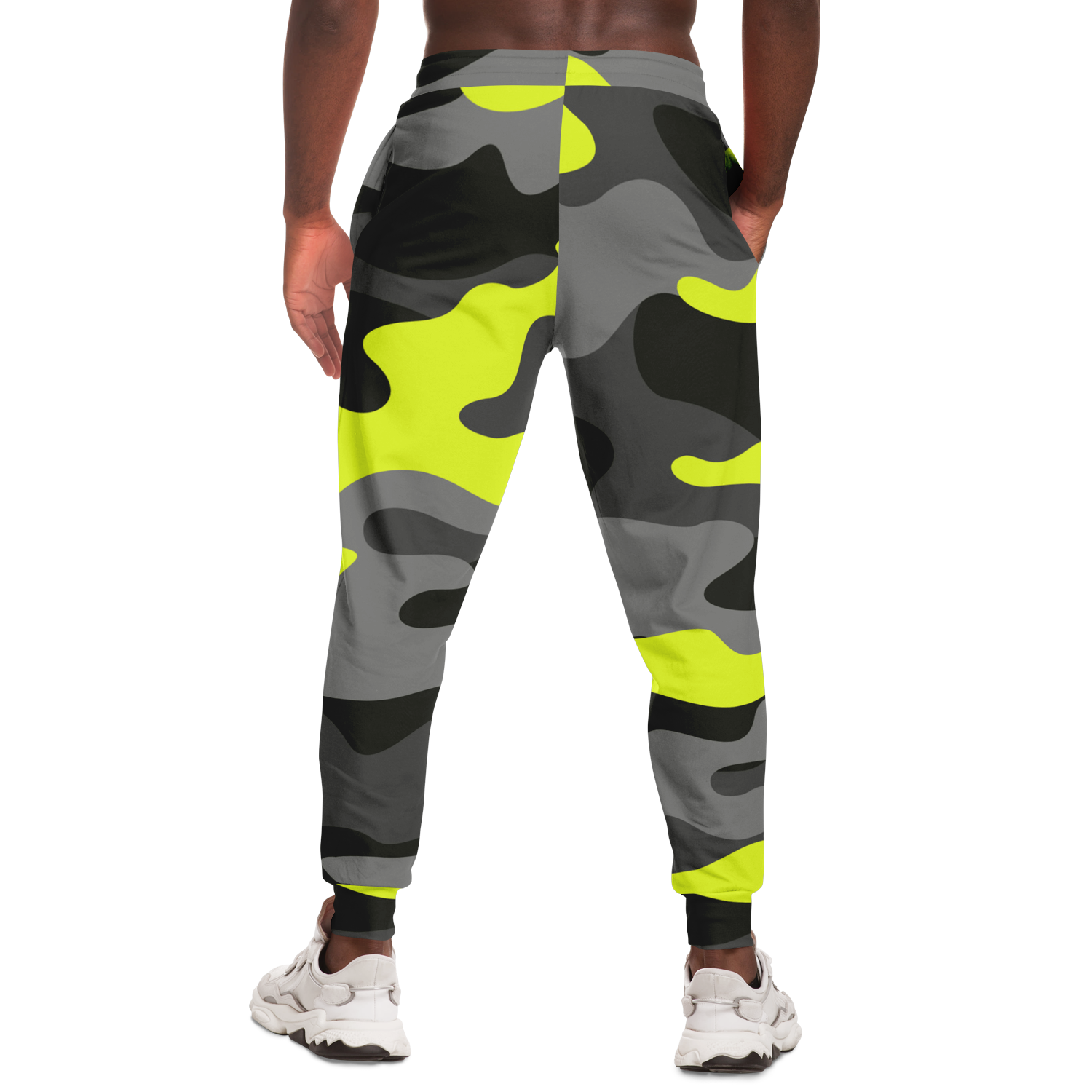 Camo Joggers | Unisex | Black, Gray & Yellow