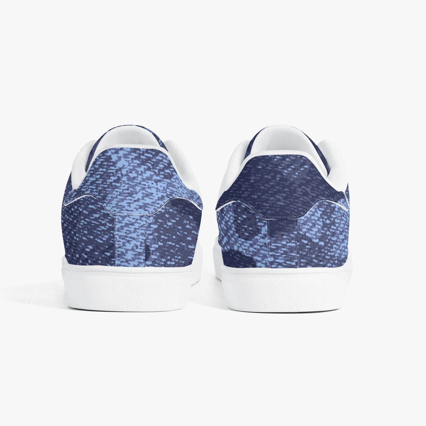 Camo Sneakers | Classic Low-Top Leather | Denim Blue