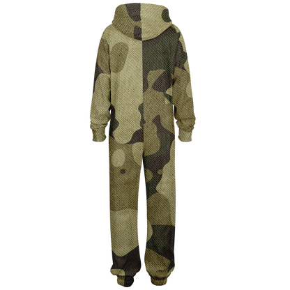 Camo Onesie | Green Fabric Camouflage