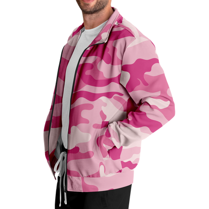 Camo Track Jacket | Lavender Pink Camouflage