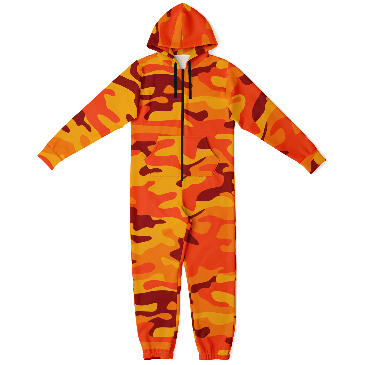 Camo Onesie | Orange and Red Camouflage