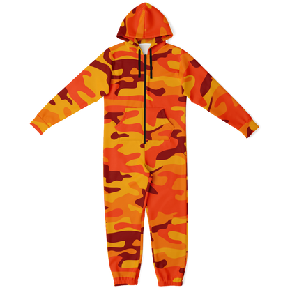 Camo Onesie | Orange and Red Camouflage