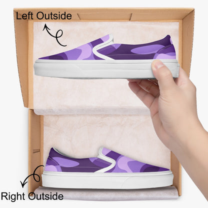 Camo Slip-On Shoes | Purple, Blue and Mauve