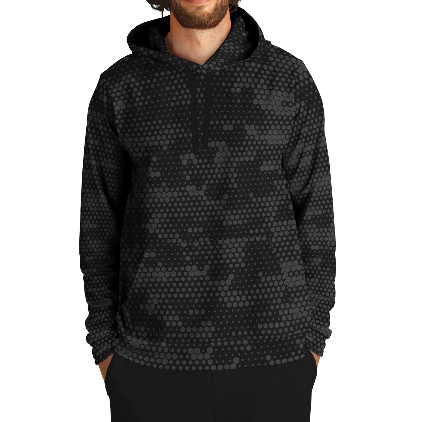 Black Camo Hoodie | Stylish Hive Camouflage