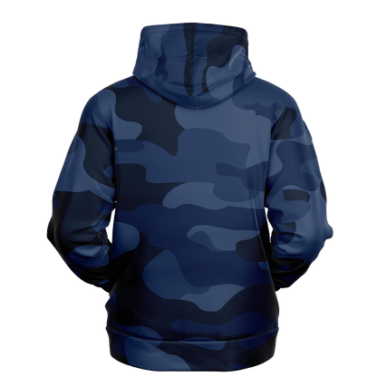 Camo Hoodie | Deep Blue Camouflage Pullover