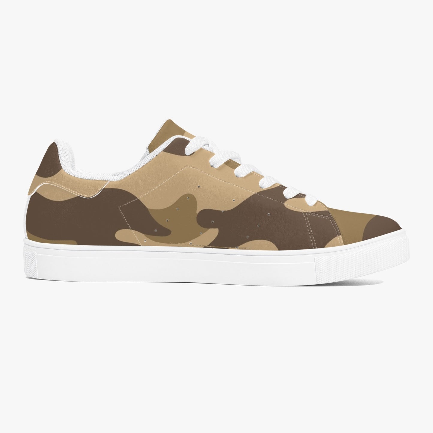 Camo Sneakers | Classic Low-Top Leather | Khaki