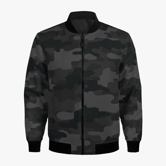 Women's Camo Bomber Jacket | Black Camouflage