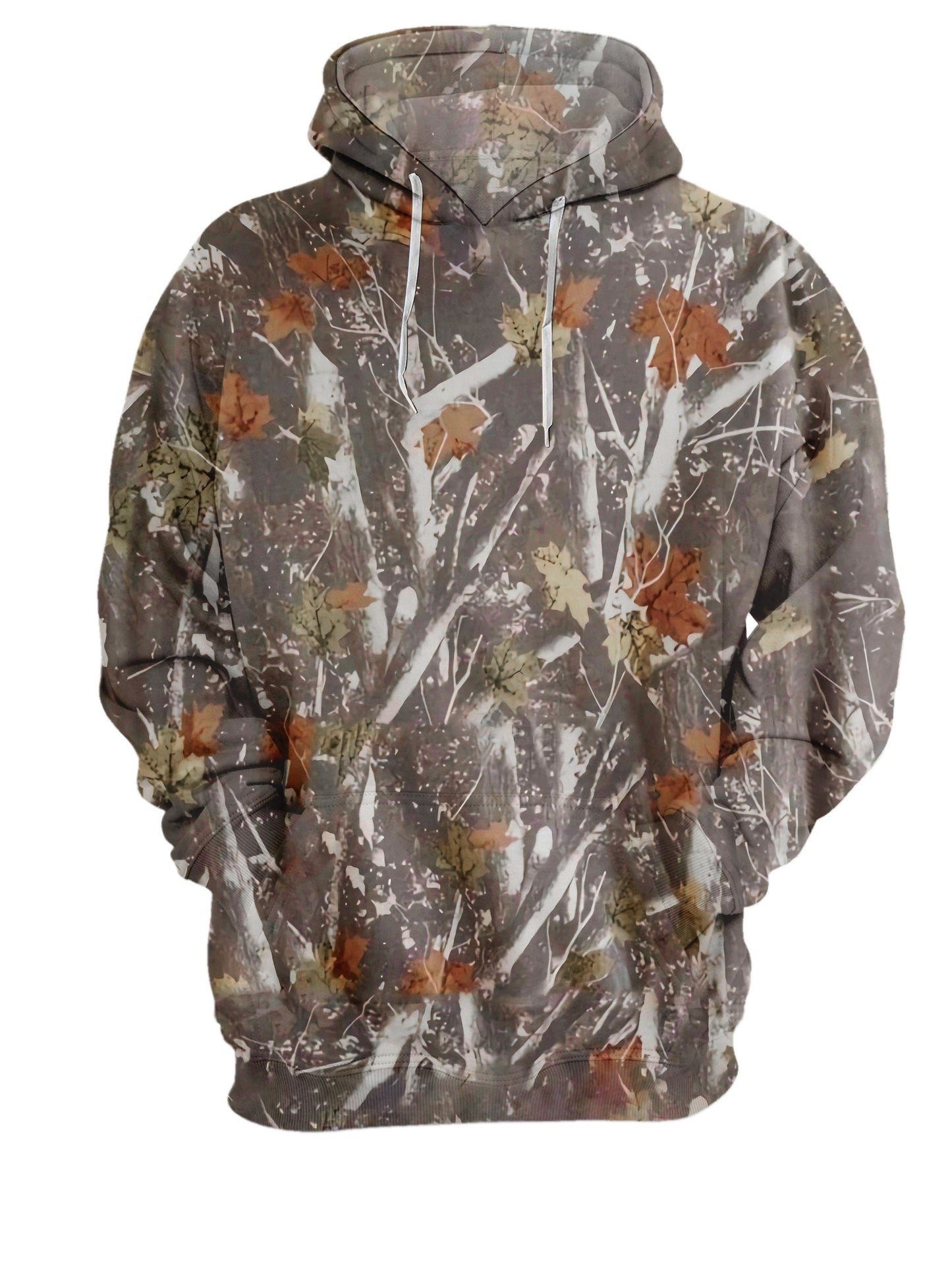 Men's Tropical Print Hoodie | Casual Apricot Pullover