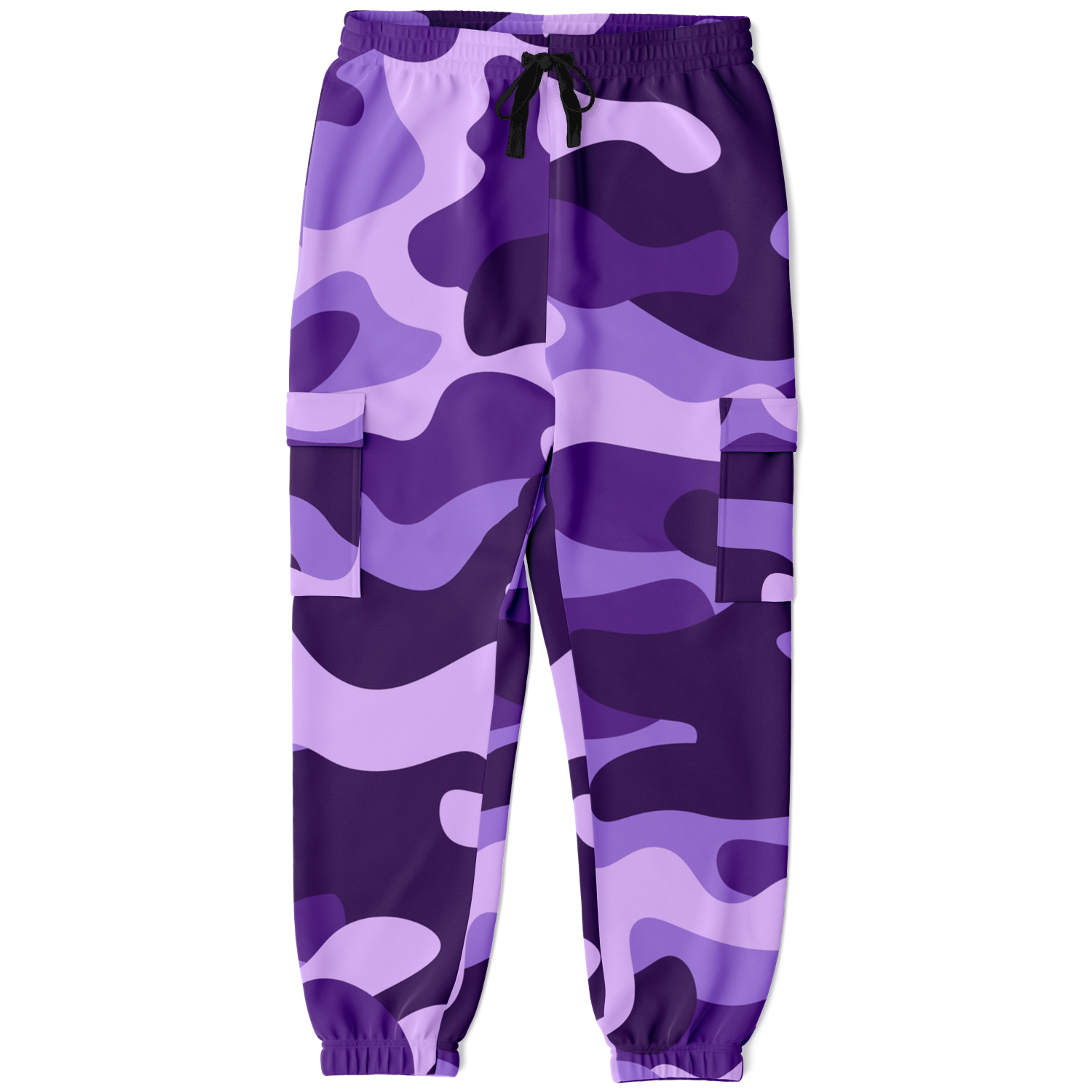 Camo Cargo Pants | Unisex | Purple, Blue & Mauve Camouflage