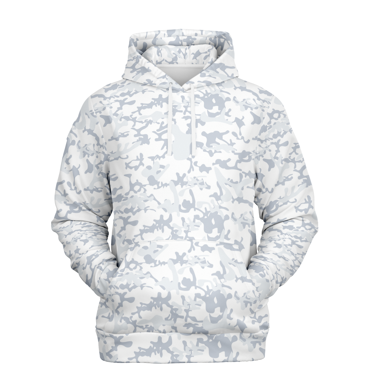 White Camo Hoodie | Army Snow Grunge