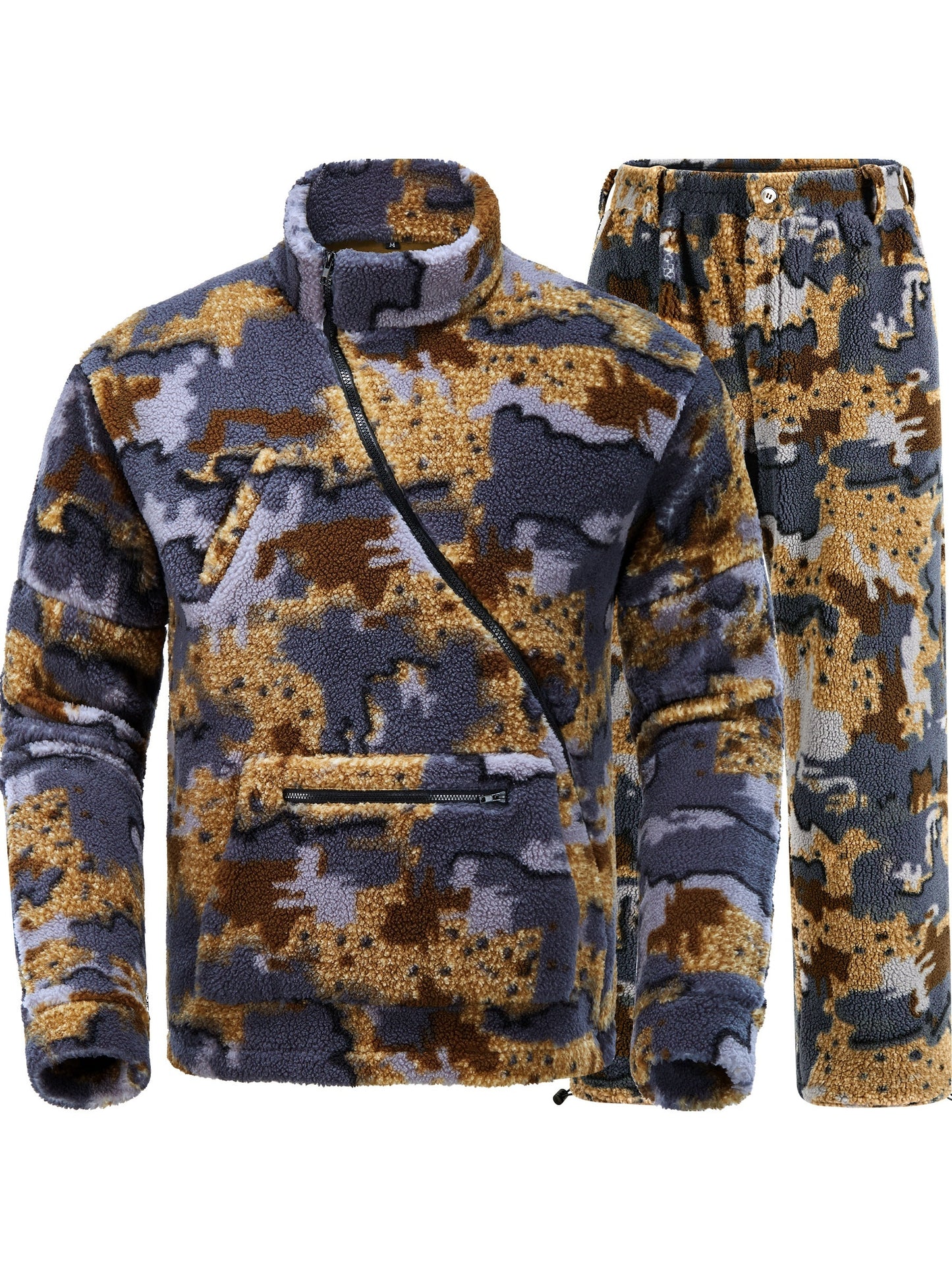 Men's Bow Hunting Suit | Camo Jacket with Zipper & Harness Port