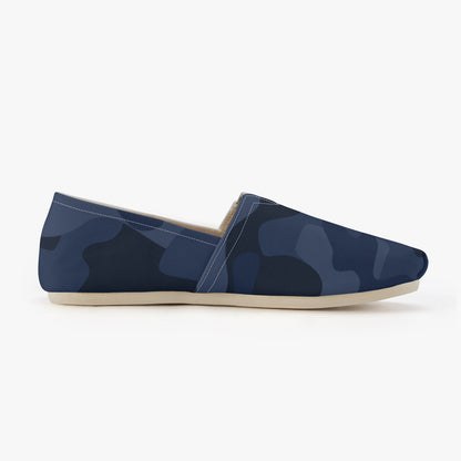 Camo Toms | Deep Blue Camouflage Canvas Shoes