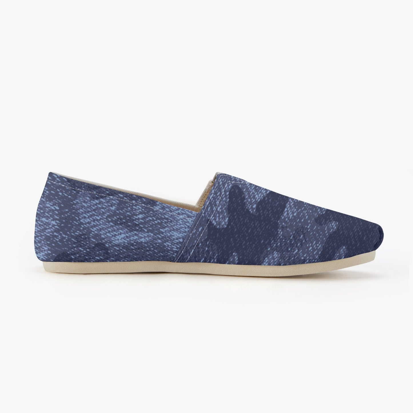 Camo Toms | Denim Blue Camouflage Canvas Shoes