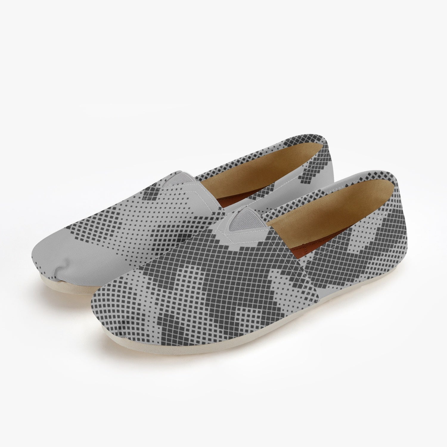 Camo Toms | Black and White Digital Camouflage Canvas Shoes