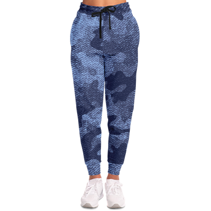 Camo Joggers | Unisex | Denim Blue