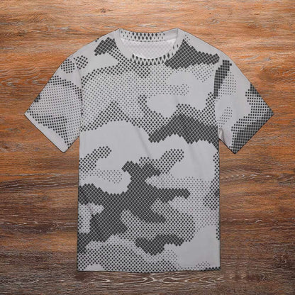 Camo Shirt | Black & White Dotted Camouflage T