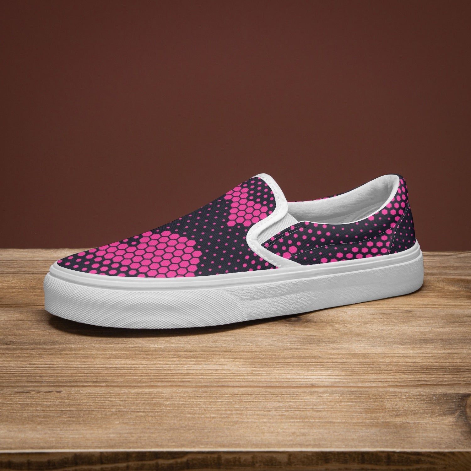 Camo Slip-On Shoes | Digital Pink Camouflage