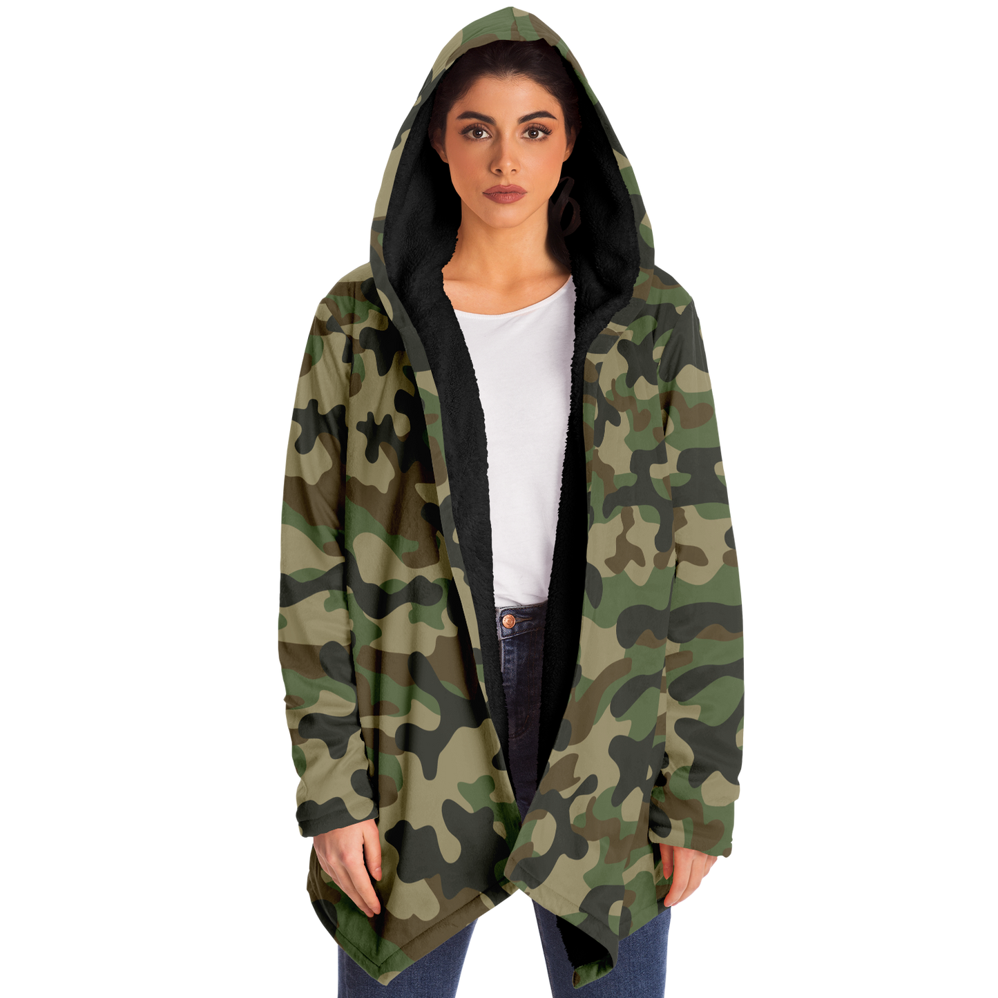 Camo Cloak | Military Brown Camouflage | Microfleece