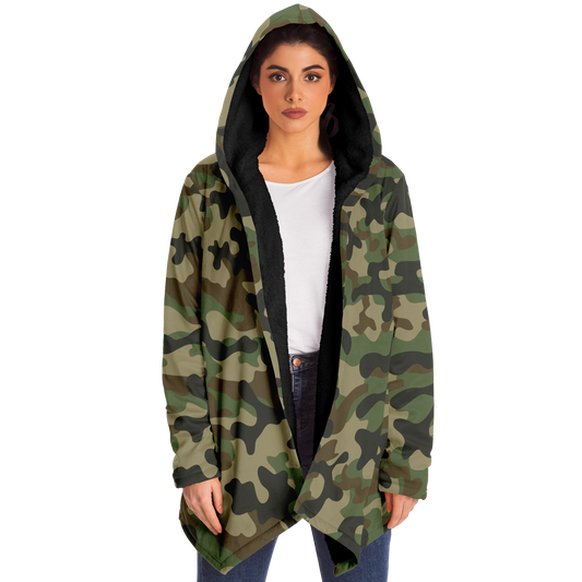 Camo Cloak | Military Brown Camouflage | Microfleece