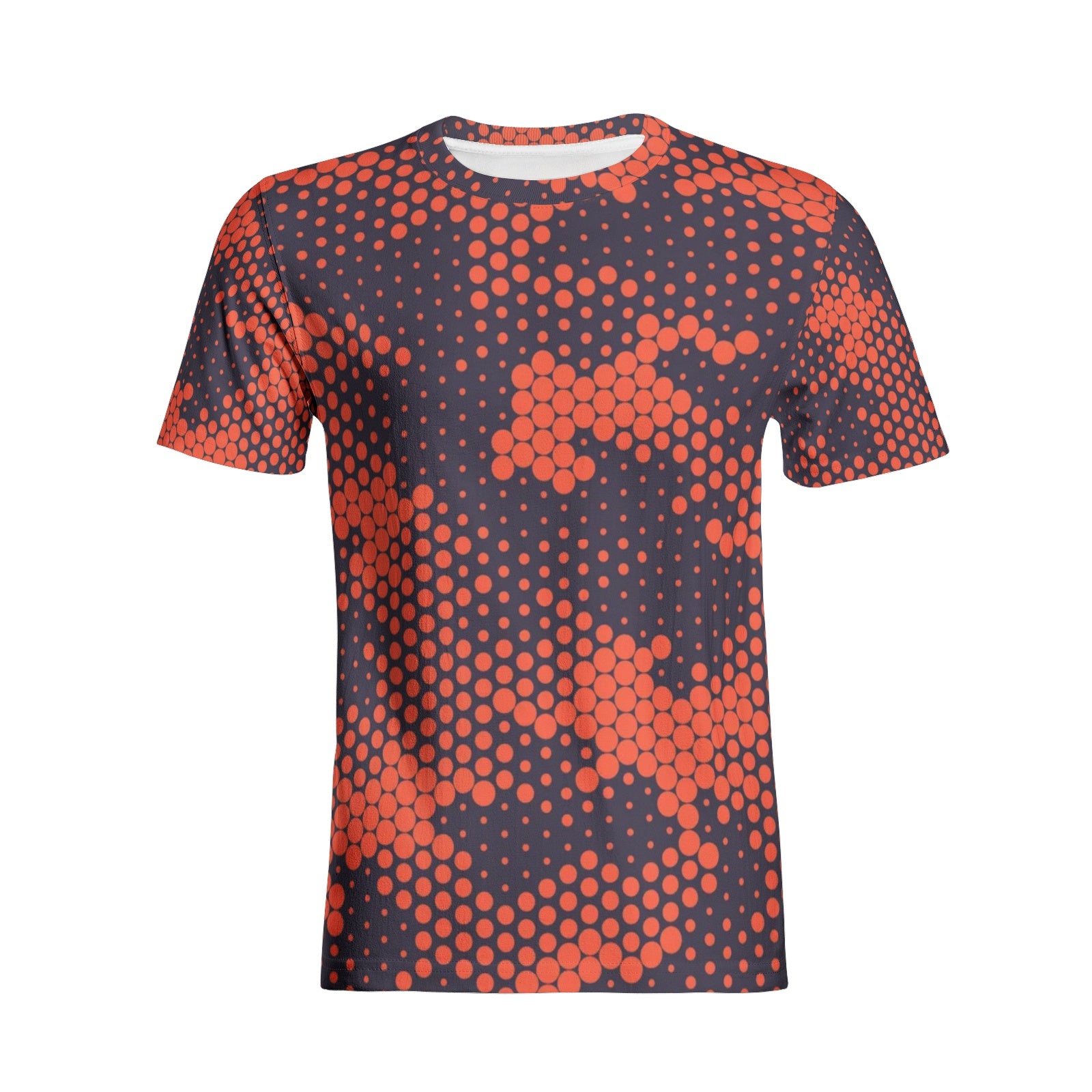 Camo T-shirt | Cotton | Unisex | Orange and Blue Digital