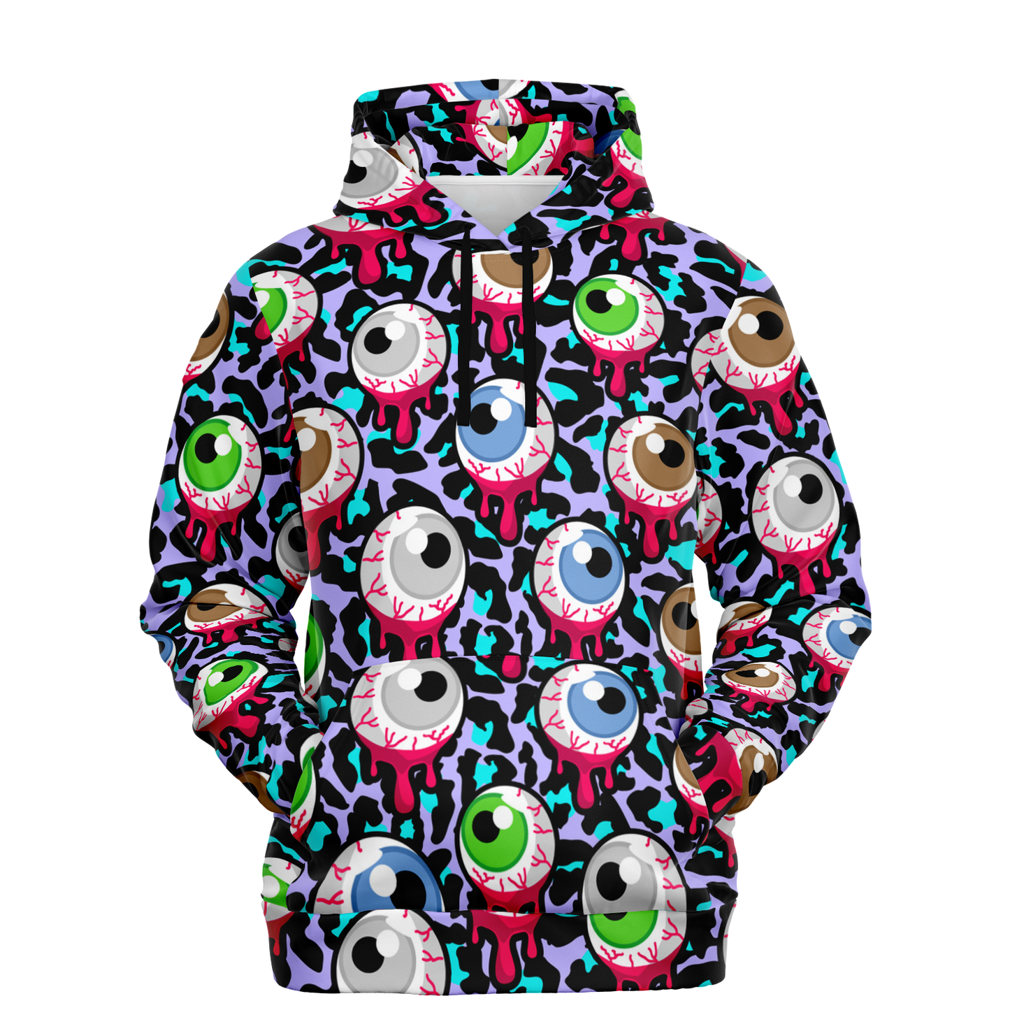 Zombie Hoodie | Bloody Alien Eyeballs, Creepy & Psychedelic