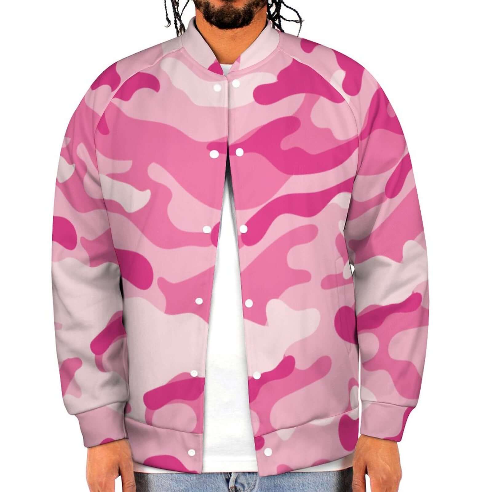 Men's Camo Jacket | Lavender Pink Camouflage