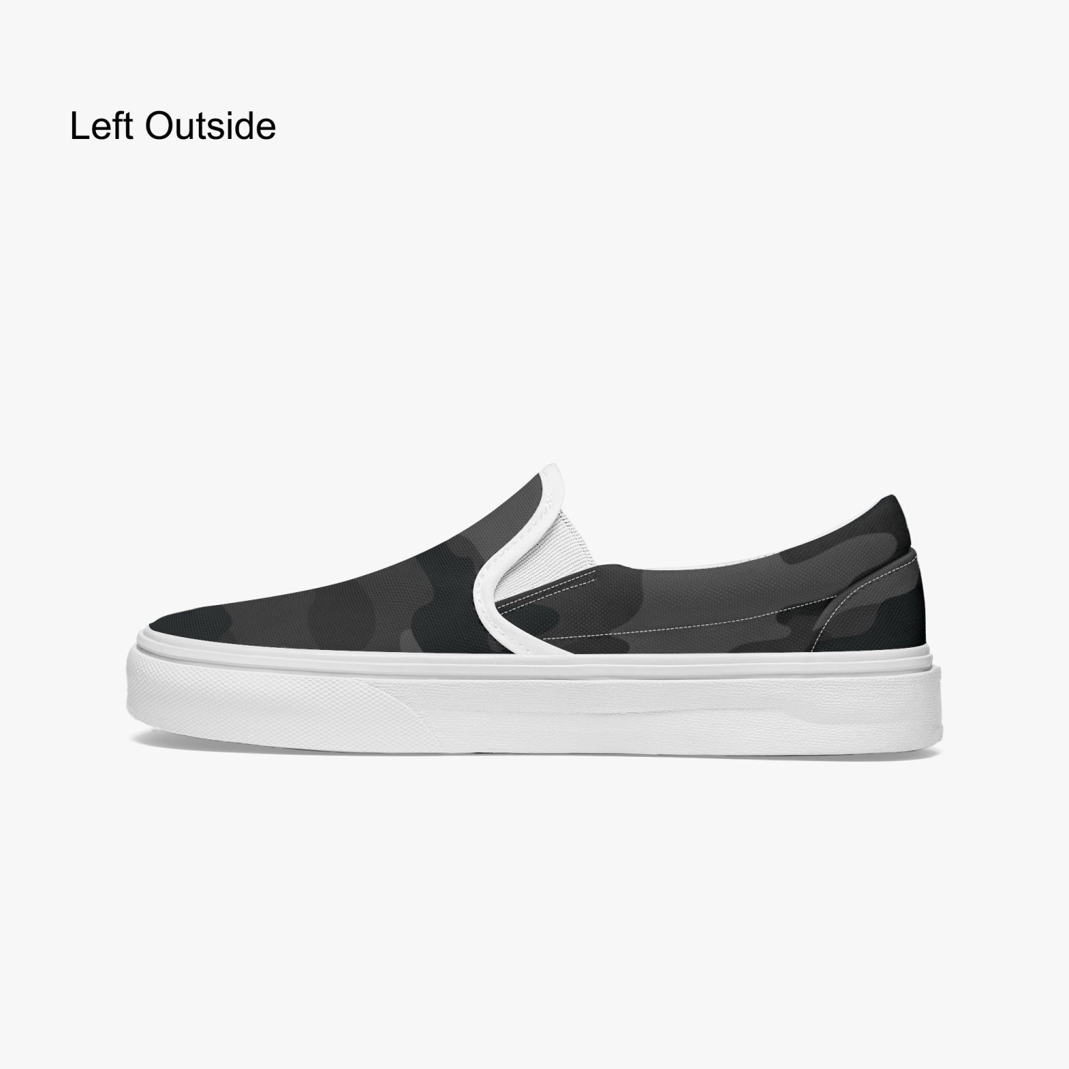 Camo Slip-On Shoes | Black Camouflage