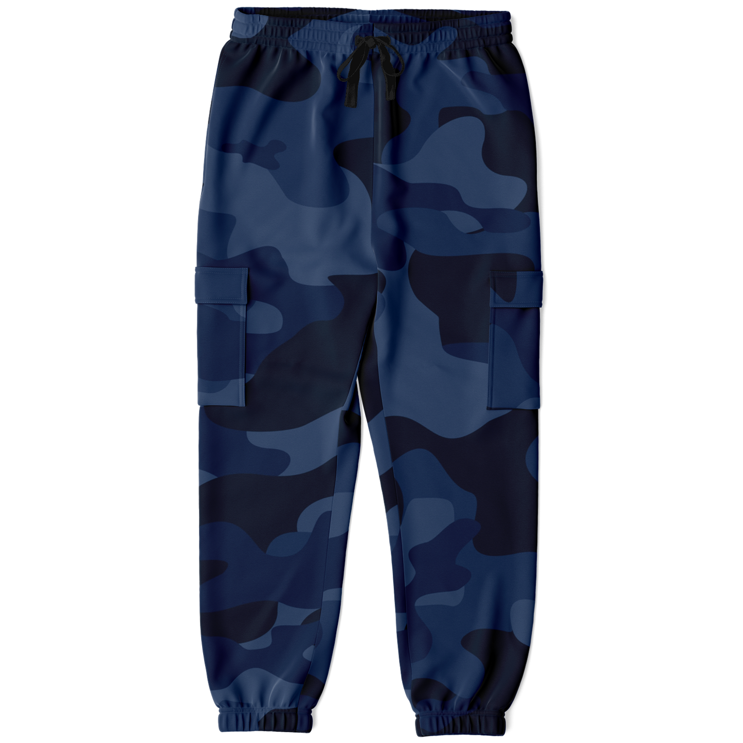 Camo Cargo Pants | Unisex | Deep Blue Camouflage